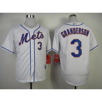 Mets #3 Curtis Granderson White Alternate Cool Base Stitched MLB Jersey Mets #3 Curtis Granderson White Alternate Cool Base Stitched MLB Jersey