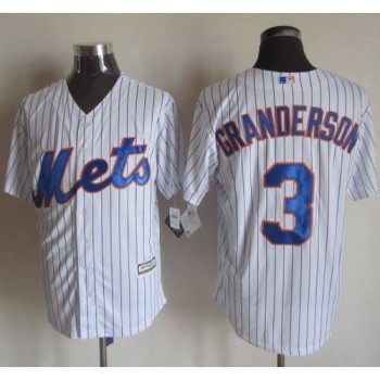 Mets #3 Curtis Granderson White(Blue Strip) New Cool Base Stitched MLB Jersey Mets #3 Curtis Granderson White(Blue Strip) New Cool Base Stitched MLB Jersey