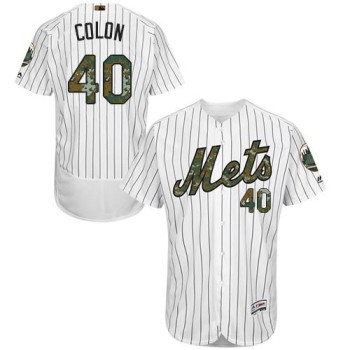 Mets #40 Bartolo Colon White(Blue Strip) Flexbase Authentic Collection 2016 Memorial Day Stitched MLB Jersey Mets #40 Bartolo Colon White(Blue Strip) Flexbase Authentic Collection 2016 Memorial Day Stitched MLB Jersey