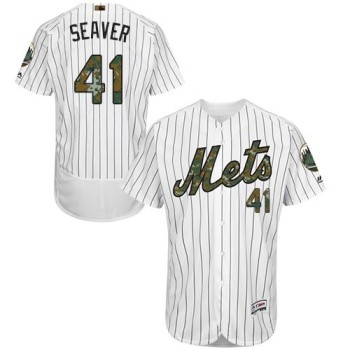 Mets #41 Tom Seaver White(Blue Strip) Flexbase Authentic Collection 2016 Memorial Day Stitched MLB Jersey Mets #41 Tom Seaver White(Blue Strip) Flexbase Authentic Collection 2016 Memorial Day Stitched MLB Jersey