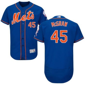 Mets #45 Tug McGraw Blue Flexbase Authentic Collection Stitched MLB Jersey Mets #45 Tug McGraw Blue Flexbase Authentic Collection Stitched MLB Jersey