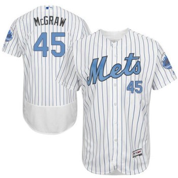 Mets #45 Tug McGraw White(Blue Strip) Flexbase Authentic Collection 2016 Father's Day Stitched MLB Jersey Mets #45 Tug McGraw White(Blue Strip) Flexbase Authentic Collection 2016 Father's Day Stitched MLB Jersey