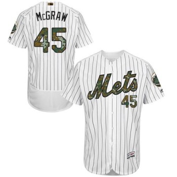 Mets #45 Tug McGraw White(Blue Strip) Flexbase Authentic Collection 2016 Memorial Day Stitched MLB Jersey Mets #45 Tug McGraw White(Blue Strip) Flexbase Authentic Collection 2016 Memorial Day Stitched MLB Jersey
