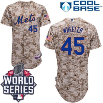 Mets #45 Zack Wheeler Alternate Camo Cool Base W/2015 World Series Patch Stitched MLB Jersey Mets #45 Zack Wheeler Alternate Camo Cool Base W/2015 World Series Patch Stitched MLB Jersey