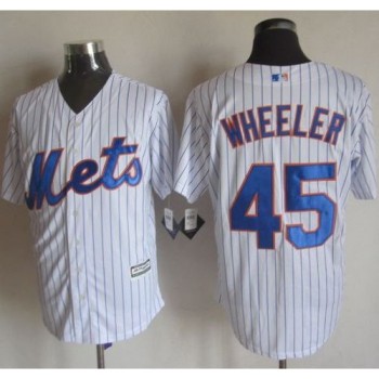 Mets #45 Zack Wheeler White(Blue Strip) New Cool Base Stitched MLB Jersey Mets #45 Zack Wheeler White(Blue Strip) New Cool Base Stitched MLB Jersey
