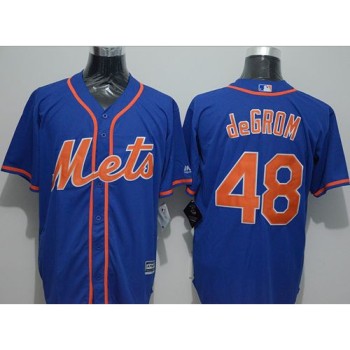 Mets #48 Jacob DeGrom Blue New Cool Base Alternate Home Stitched MLB Jersey Mets #48 Jacob DeGrom Blue New Cool Base Alternate Home Stitched MLB Jersey