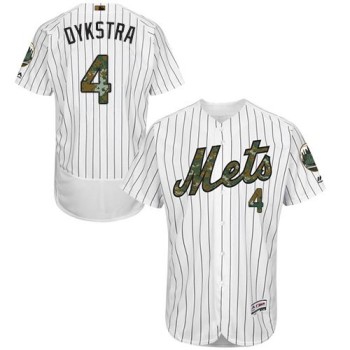 Mets #4 Lenny Dykstra White(Blue Strip) Flexbase Authentic Collection 2016 Memorial Day Stitched MLB Jersey Mets #4 Lenny Dykstra White(Blue Strip) Flexbase Authentic Collection 2016 Memorial Day Stitched MLB Jersey