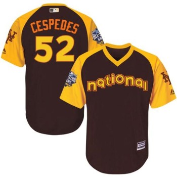 Mets #52 Yoenis Cespedes Brown 2016 All-Star National League Stitched Youth MLB Jersey Mets #52 Yoenis Cespedes Brown 2016 All-Star National League Stitched Youth MLB Jersey