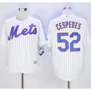 Mets #52 Yoenis Cespedes White(Blue Strip) New Cool Base Stitched MLB Jersey Mets #52 Yoenis Cespedes White(Blue Strip) New Cool Base Stitched MLB Jersey
