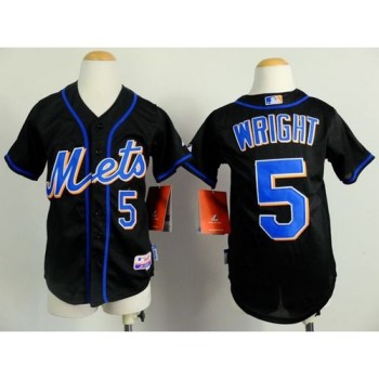 Mets #5 David Wright Black Cool Base Stitched Youth MLB Jersey Mets #5 David Wright Black Cool Base Stitched Youth MLB Jersey