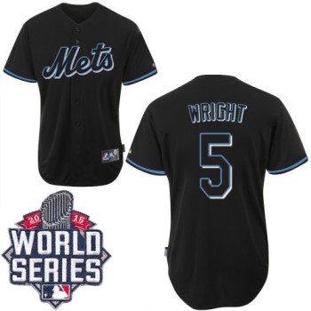 Mets #5 David Wright Black Fashion W/2015 World Series Patch Stitched MLB Jersey Mets #5 David Wright Black Fashion W/2015 World Series Patch Stitched MLB Jersey