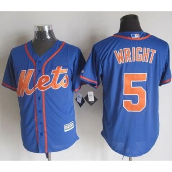 Mets #5 David Wright Blue Alternate Home New Cool Base Stitched MLB Jersey Mets #5 David Wright Blue Alternate Home New Cool Base Stitched MLB Jersey