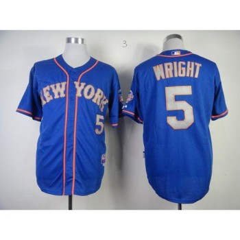 Mets #5 David Wright Blue(Grey NO.) Alternate Road Cool Base Stitched MLB Jersey Mets #5 David Wright Blue(Grey NO.) Alternate Road Cool Base Stitched MLB Jersey
