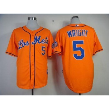 Mets #5 David Wright Orange Los Mets Cool Base Stitched MLB Jersey Mets #5 David Wright Orange Los Mets Cool Base Stitched MLB Jersey