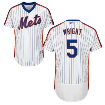 Mets #5 David Wright White(Blue Strip) Flexbase Authentic Collection Alternate Stitched MLB Jersey Mets #5 David Wright White(Blue Strip) Flexbase Authentic Collection Alternate Stitched MLB Jersey