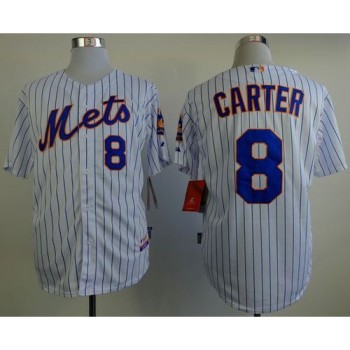 Mets #8 Gary Carter White(Blue Strip) Home Cool Base Stitched MLB Jersey Mets #8 Gary Carter White(Blue Strip) Home Cool Base Stitched MLB Jersey