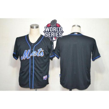Mets Blank Black Alternate Cool Base W/2015 World Series Patch Stitched MLB Jersey Mets Blank Black Alternate Cool Base W/2015 World Series Patch Stitched MLB Jersey