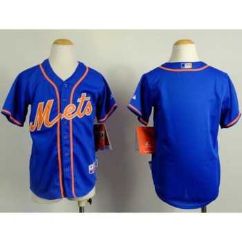 Mets Blank Blue Alternate Home Cool Base Stitched Youth MLB Jersey Mets Blank Blue Alternate Home Cool Base Stitched Youth MLB Jersey