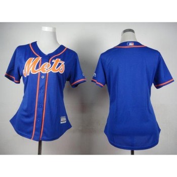 Mets Blank Blue Alternate Women's Stitched MLB Jersey Mets Blank Blue Alternate Women's Stitched MLB Jersey