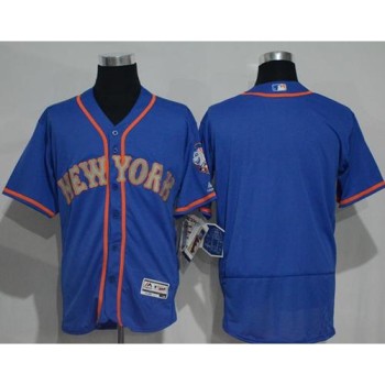 Mets Blank Blue(Grey NO.) Flexbase Authentic Collection Stitched MLB Jersey Mets Blank Blue(Grey NO.) Flexbase Authentic Collection Stitched MLB Jersey