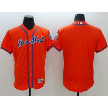 Mets Blank Orange Flexbase Authentic Collection Los Mets Stitched MLB Jersey Mets Blank Orange Flexbase Authentic Collection Los Mets Stitched MLB Jersey