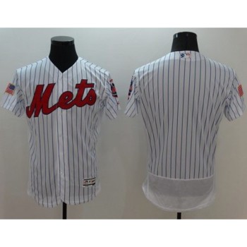 Mets Blank White(Blue Strip) Fashion Stars & Stripes Flexbase Authentic Stitched MLB Jersey Mets Blank White(Blue Strip) Fashion Stars & Stripes Flexbase Authentic Stitched MLB Jersey