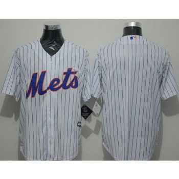 Mets Blank White(Blue Strip) New Cool Base Stitched MLB Jersey Mets Blank White(Blue Strip) New Cool Base Stitched MLB Jersey
