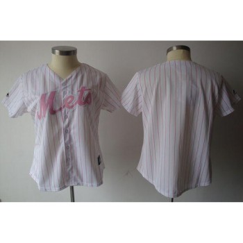 Mets Blank White Pink Strip Women's Fashion Stitched MLB Jersey Mets Blank White Pink Strip Women's Fashion Stitched MLB Jersey