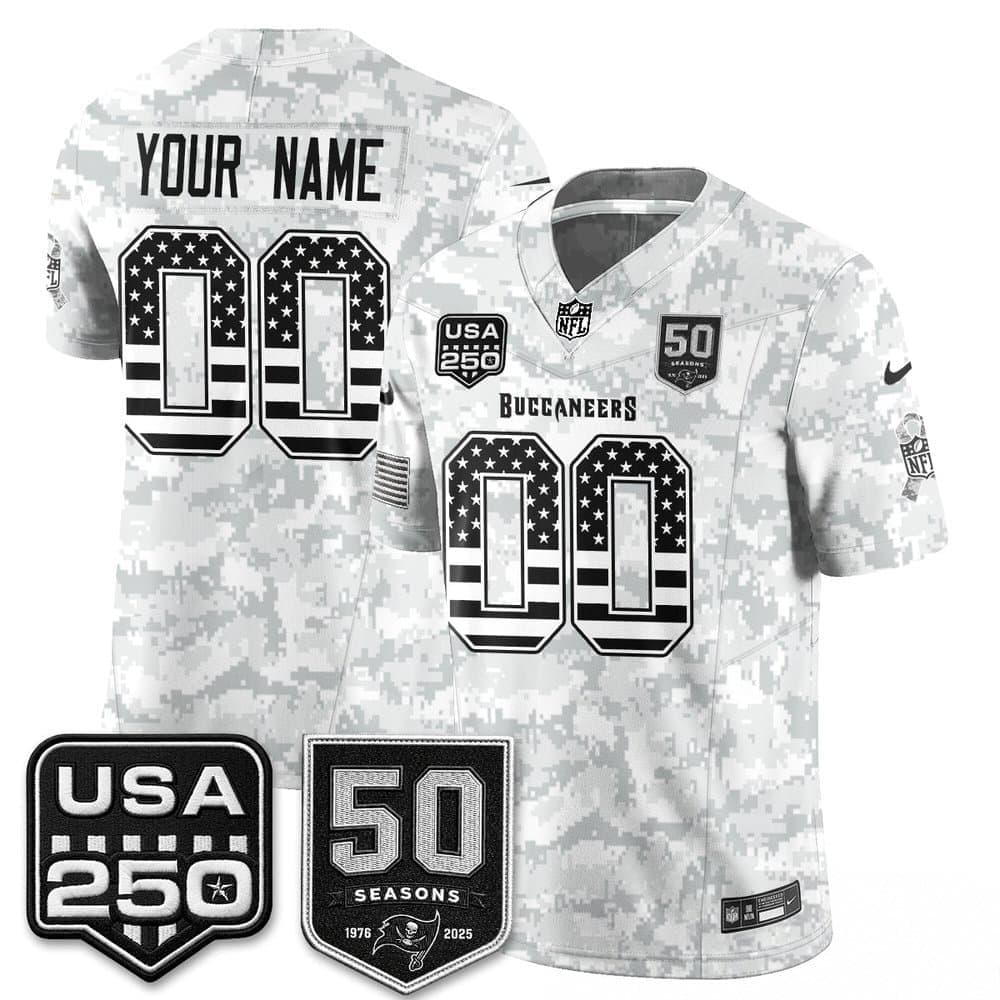 Men's Tampa Bay Buccaneers Camo 2026 Salute to Service Edition Vapor F.U.S.E. Limited Custom Jersey Men's Tampa Bay Buccaneers Camo 2026 Salute to Service Edition Vapor F.U.S.E. Limited Custom Jersey