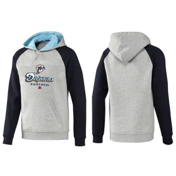 Miami Dolphins Critical Victory Pullover Hoodie Grey & Dark Blue Miami Dolphins Critical Victory Pullover Hoodie Grey & Dark Blue