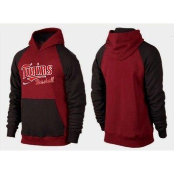 Minnesota Twins Pullover Hoodie Burgundy Red & Black Minnesota Twins Pullover Hoodie Burgundy Red & Black