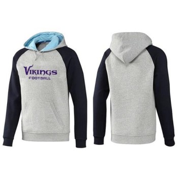 Minnesota Vikings English Version Pullover Hoodie Grey & Blue Minnesota Vikings English Version Pullover Hoodie Grey & Blue