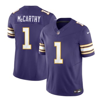 Men's Minnesota Vikings J.J. McCarthy Purple 2nd Alternate 2024 NFL Draft First Round Pick Player F.U.S.E. Vapor Untouchable Limited Stitched Football Jersey Men's Minnesota Vikings J.J. McCarthy Purple 2nd Alternate 2024 NFL Draft First Round Pick Player F.U.S.E. Vapor Untouchable Limited Stitched Football Jersey