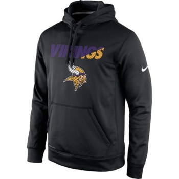 Minnesota Vikings Kick Off Staff Performance Pullover Hoodie Black Minnesota Vikings Kick Off Staff Performance Pullover Hoodie Black