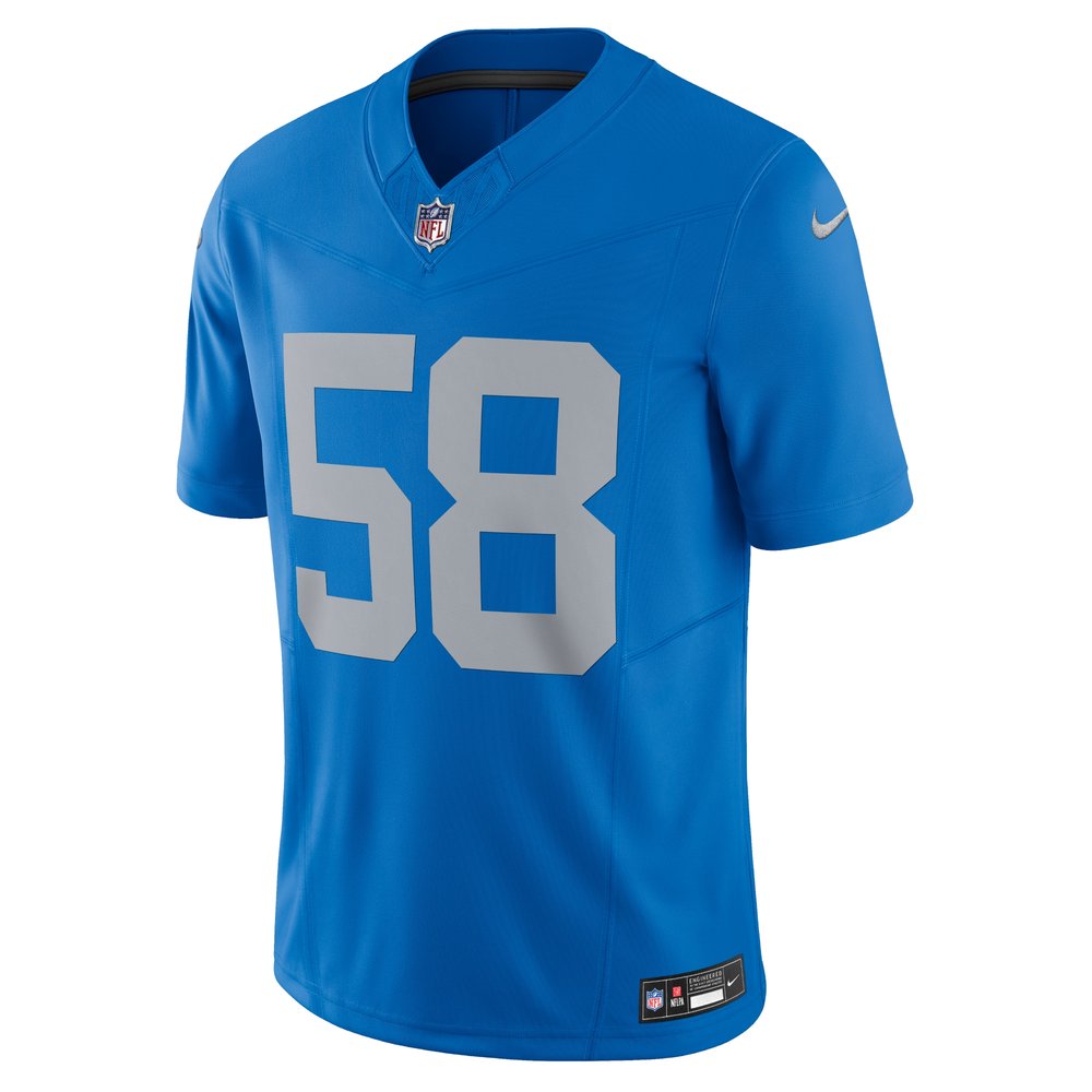 Men's Detroit Lions #58 Penei Sewell Blue Vapor F.U.S.E. Alternate Limited Jersey