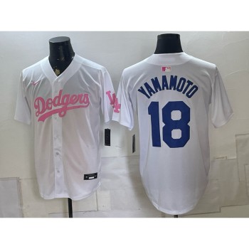 Youth Los Angeles Dodgers #18 Yoshinobu Yamamoto White Cool Base Stitched Baseball Jersey Youth Los Angeles Dodgers #18 Yoshinobu Yamamoto White Cool Base Stitched Baseball Jersey