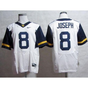 Mountaineers #8 Karl Joseph White Stitched NCAA Jersey