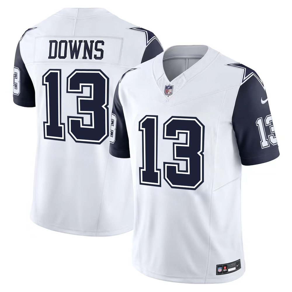 Men's Dallas Cowboys #13 Caleb Downs White 2026 NFL Draft Vapor F.U.S.E. Limited Jersey Men's Dallas Cowboys #13 Caleb Downs White 2026 NFL Draft Vapor F.U.S.E. Limited Jersey