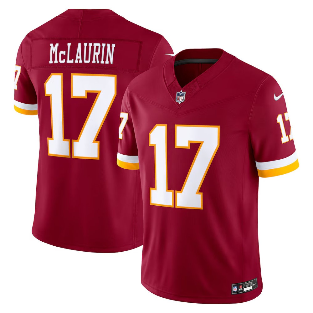 Men's Washington Commanders #17 Terry McLaurin Burgundy Vapor F.U.S.E. Sewn Down Limited Jersey Men's Washington Commanders #17 Terry McLaurin Burgundy Vapor F.U.S.E. Sewn Down Limited Jersey