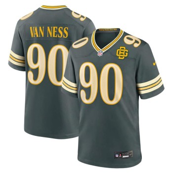 Men's Green Bay Packers #90 Lukas Van Ness Green 2026 Rivalries Collection Game Jersey Men's Green Bay Packers #90 Lukas Van Ness Green 2026 Rivalries Collection Game Jersey