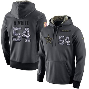 NFL Men's Dallas Cowboys #54 Randy White Stitched Black Anthracite Salute to Service Player Performance Hoodie