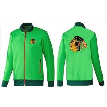 NHL Chicago Blackhawks Zip Jackets Green-1