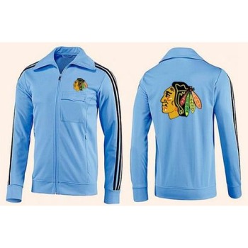 NHL Chicago Blackhawks Zip Jackets Light Blue