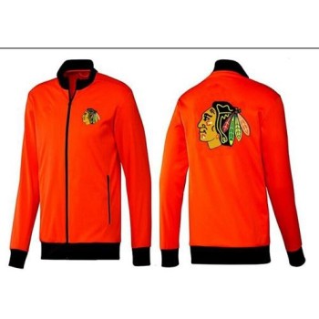 NHL Chicago Blackhawks Zip Jackets Orange-1