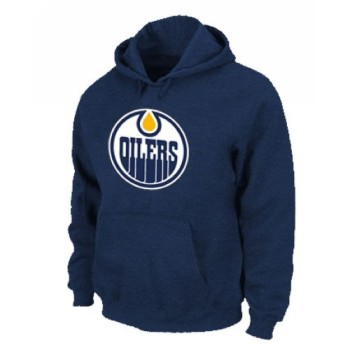 NHL Edmonton Oilers Big & Tall Logo Pullover Hoodie Dark Blue