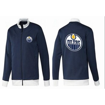 NHL Edmonton Oilers Zip Jackets Dark Blue
