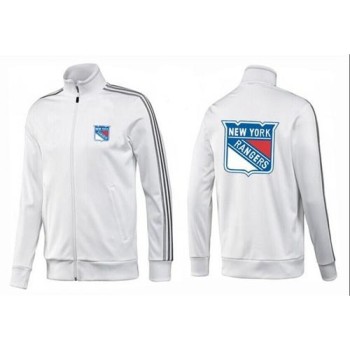 NHL New York Rangers Zip Jackets White-2