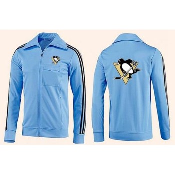NHL Pittsburgh Penguins Zip Jackets Light Blue