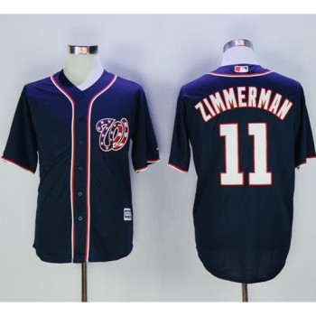 Nationals #11 Ryan Zimmerman Navy Blue New Cool Base Stitched MLB Jersey Nationals #11 Ryan Zimmerman Navy Blue New Cool Base Stitched MLB Jersey