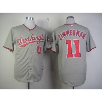 Nationals #11 Zimmerman Ryan Grey Stitched MLB Jersey Nationals #11 Zimmerman Ryan Grey Stitched MLB Jersey